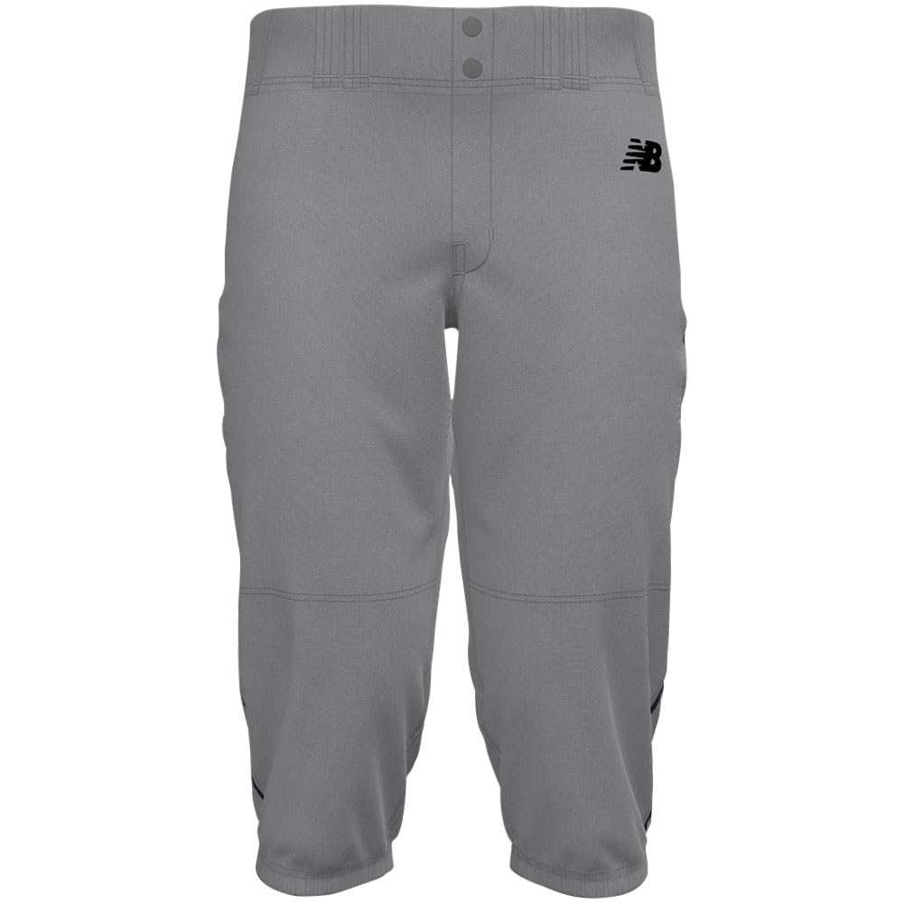 New Balance Men's Adversary 2.0 Piped Knicker Baseball Pants Grey/Navy L