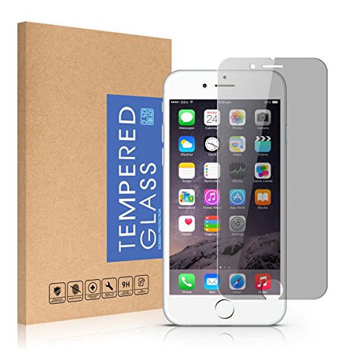 MOZEEDA iPhone 6 Plus Privacy Screen Protector,9H Anti Spy Tempered Glass Screen Protector for iPhone 6Plus 6sPlus,0.26mm 9H Hardness Anti-Scratch Bubble Free Film,Case Friendly