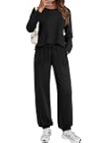 Lounge Sets for Women Sweatsuits 2 Piece Outfit Two Piece Set Fall Matching Clothing Long Sleeve Tops Jogger Pants