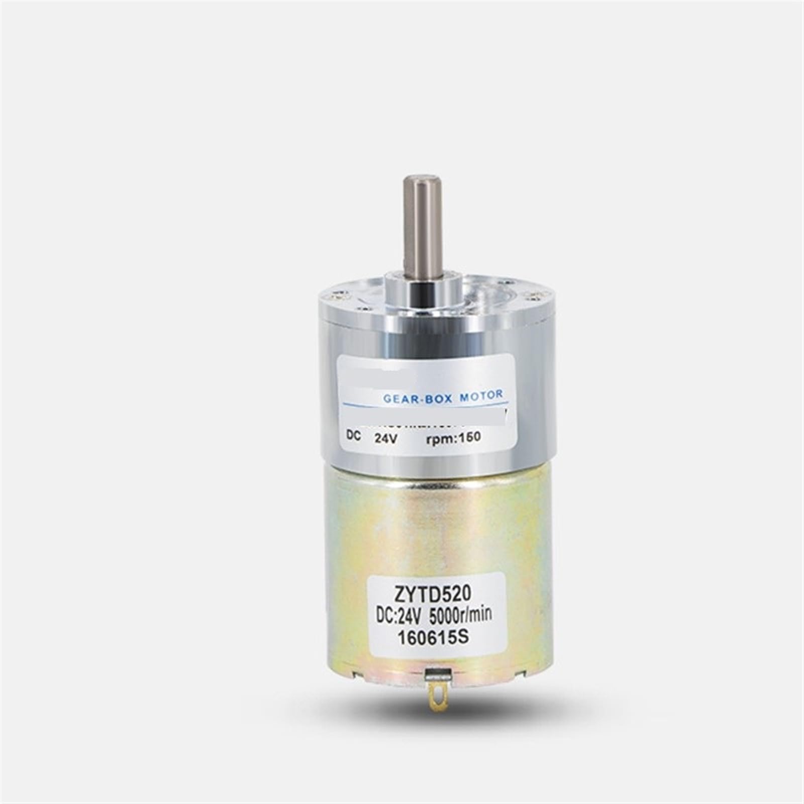 JJHQOKYNA DC 12V 24V Cylinder Shape Permanent Magnet Gear Motor 6mm Shaft 10W Robot 180-800RPM Reversible Rotary(24V,800RPM)
