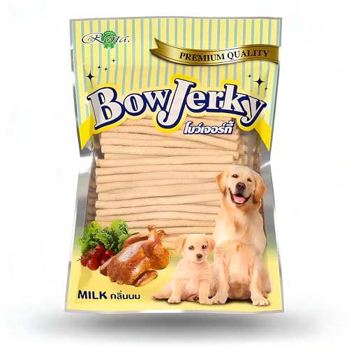 Image of Premium Chicken & Milk Dog Treats 800gm High Protein Dog Treats for Training & Reward Healthy Dog Snacks Nutrient Rich Jerky Sticks for Puppies Adults Senior Dogs All Breeds