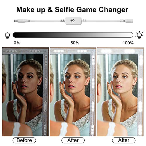 LPHUMEX Hollywood Glam Dimmable 14ft LED Vanity Lights Kit