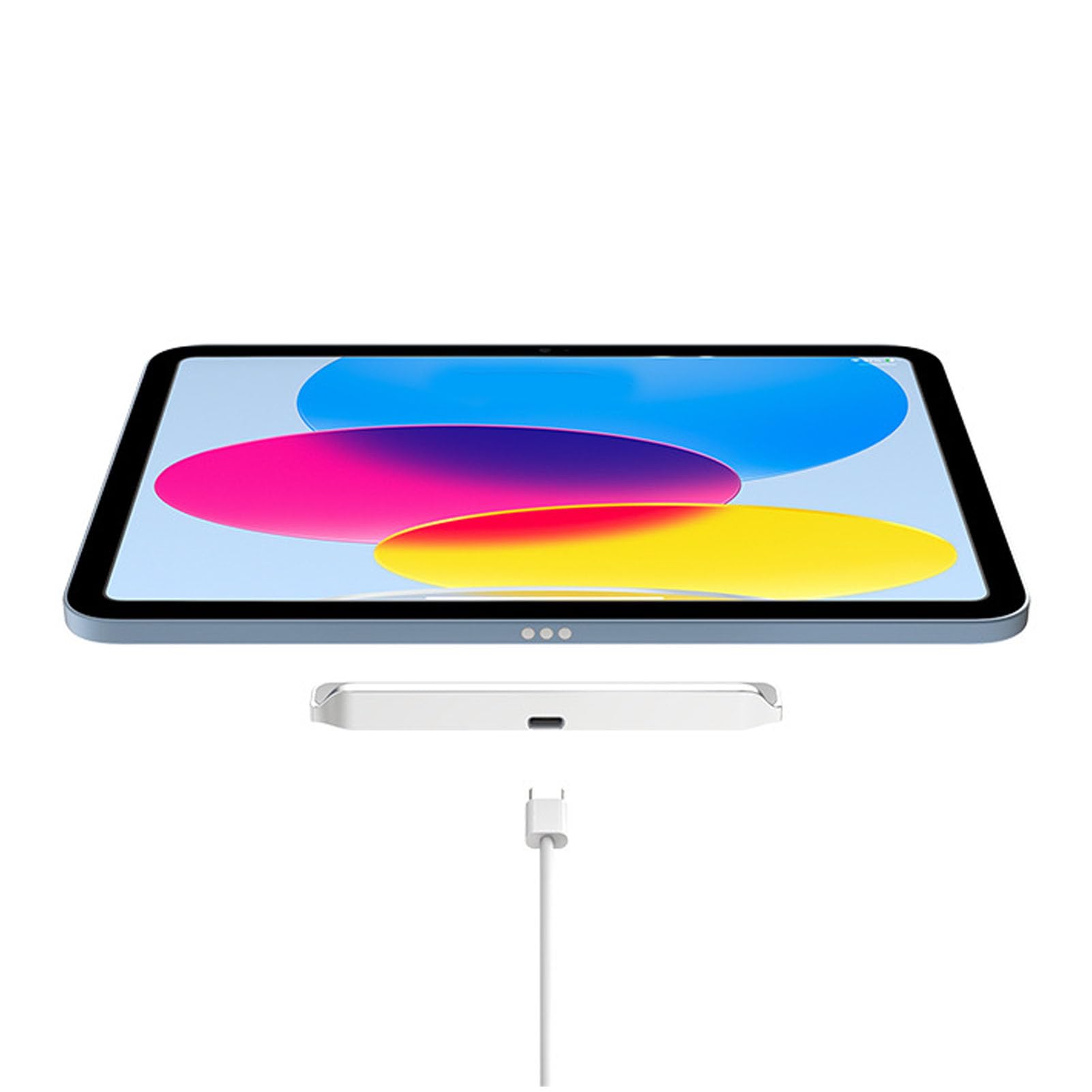 Tosuny Caricabatterie per Tablet di Decima Generazione e A16, Cavo di Ricarica a Contatto Rapido da 18 W con USB-C, Adattatore di Ricarica Wireless per Dispositivi A2757 A2777 A3162 A3354 (1 m / 3,3