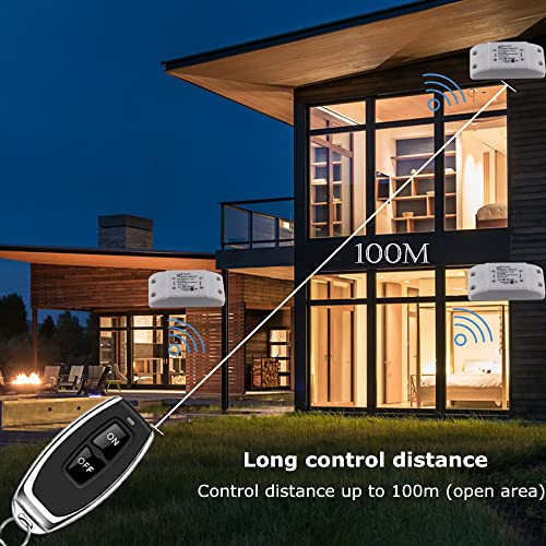 Colorock Remote Switch, Wifi &Rf433, Ac90-250V 10A, 1Gang Wireless Relay Switch.compatible With Alexa/Google Home,Voice Control,Timer Function. #TOP6