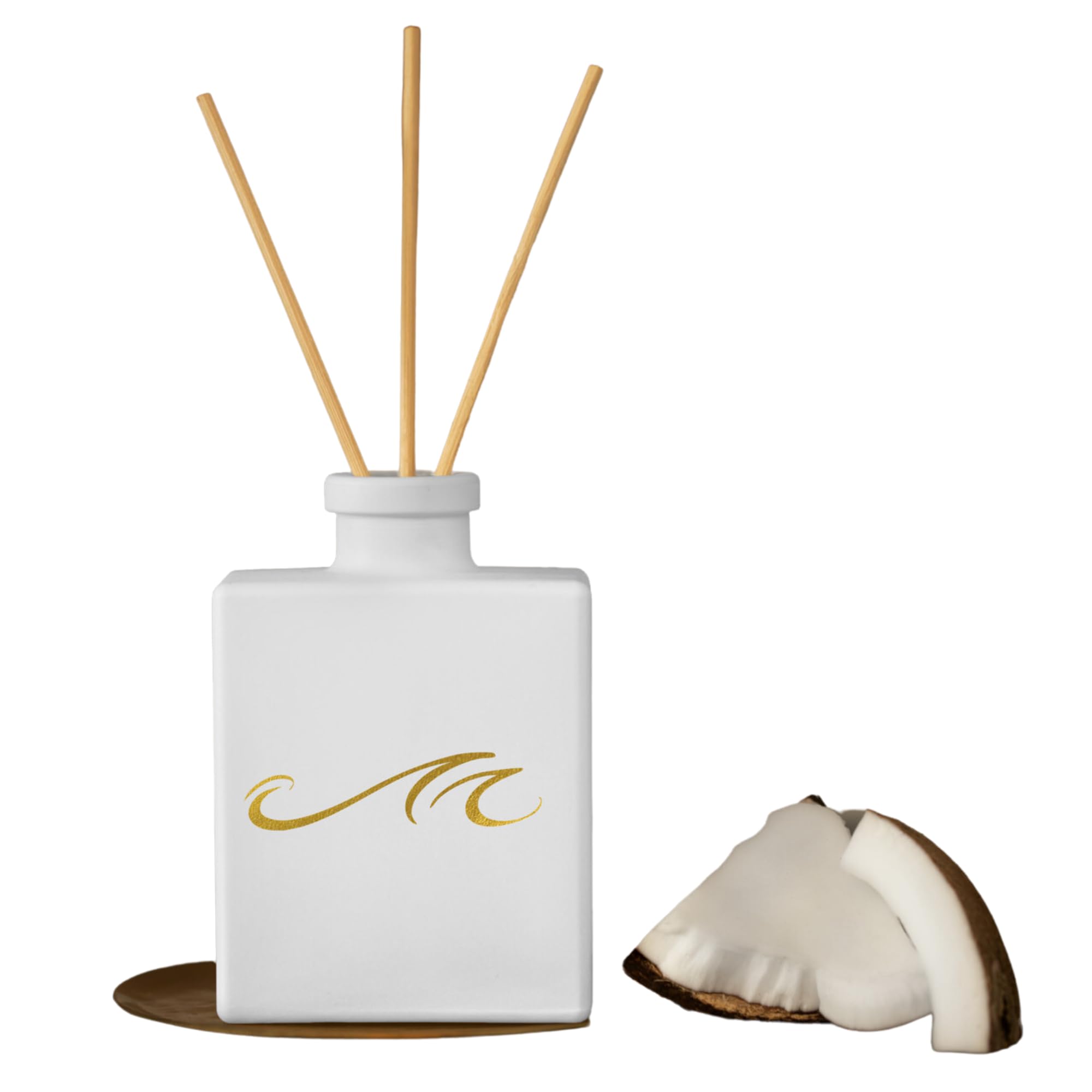 Mandalay Bay Reed Diffuser - Luxury Hotel Fragrance - Bathroom Freshener - Coconut, Pineapple, Banana, Clove - Signature Scent - 3.4 oz