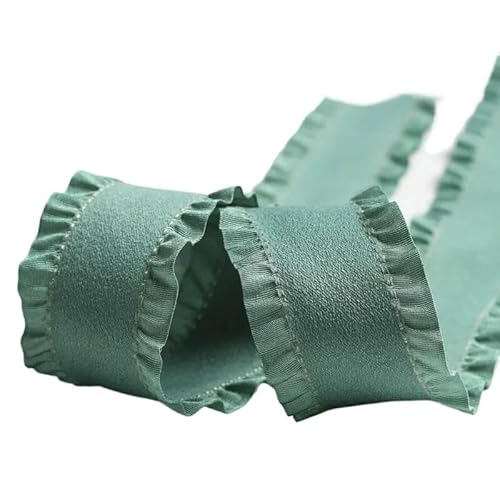 �x���x�b�g���{���A Velvet Ruffle Edge Matte Ribbons for Hair Bows DIY Corsage 50 Yards Peach 1-1.5 Inch(6,40mm 10yards)