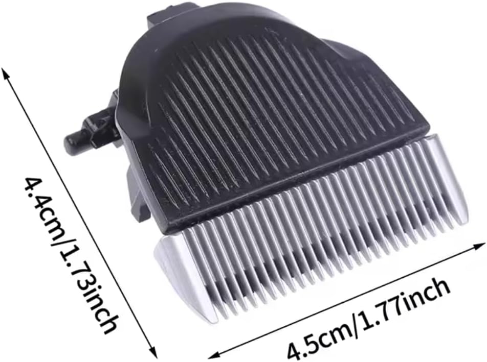 Replacement blade with dimensions indicated