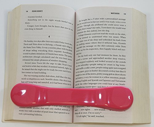 BookBone (R) - Pink - and Other Colors - Made in The USA - The Original Weighted Rubber Bookmark