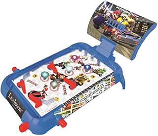 LEXIBOOK JG610NI Nintendo Mario Kart Table Electronic Pinball, Action and Reflex Game for Children and familiy, LCD Screen, Light and Sound Effects, Blue/red, 52 x 26 x 5 inches