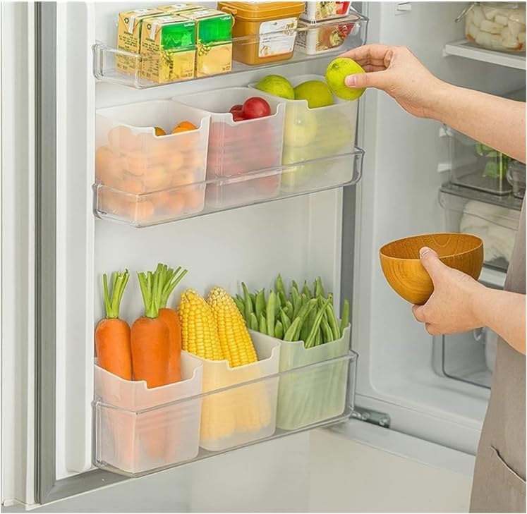 BYKOINE fridge storage boxes for vegetablesIPack Of 6|1000 ML|Side Door refrigerator organizer container Set| Pantry Kitchen Organization|BPA Free|Food grade PP (B0DBLMXRY1) Amazon Price History, Amazon Price Tracker