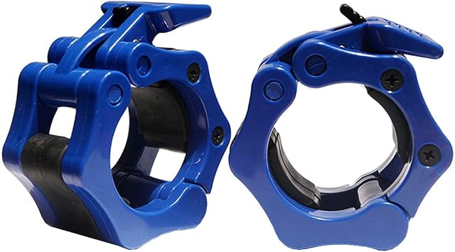 Barbell Clamps Olympic Spinlock Collars Dumbbell Clips Weight Lifting Bar Lock Quick Release Professional Barbell Buckle 1 Pair 50mm