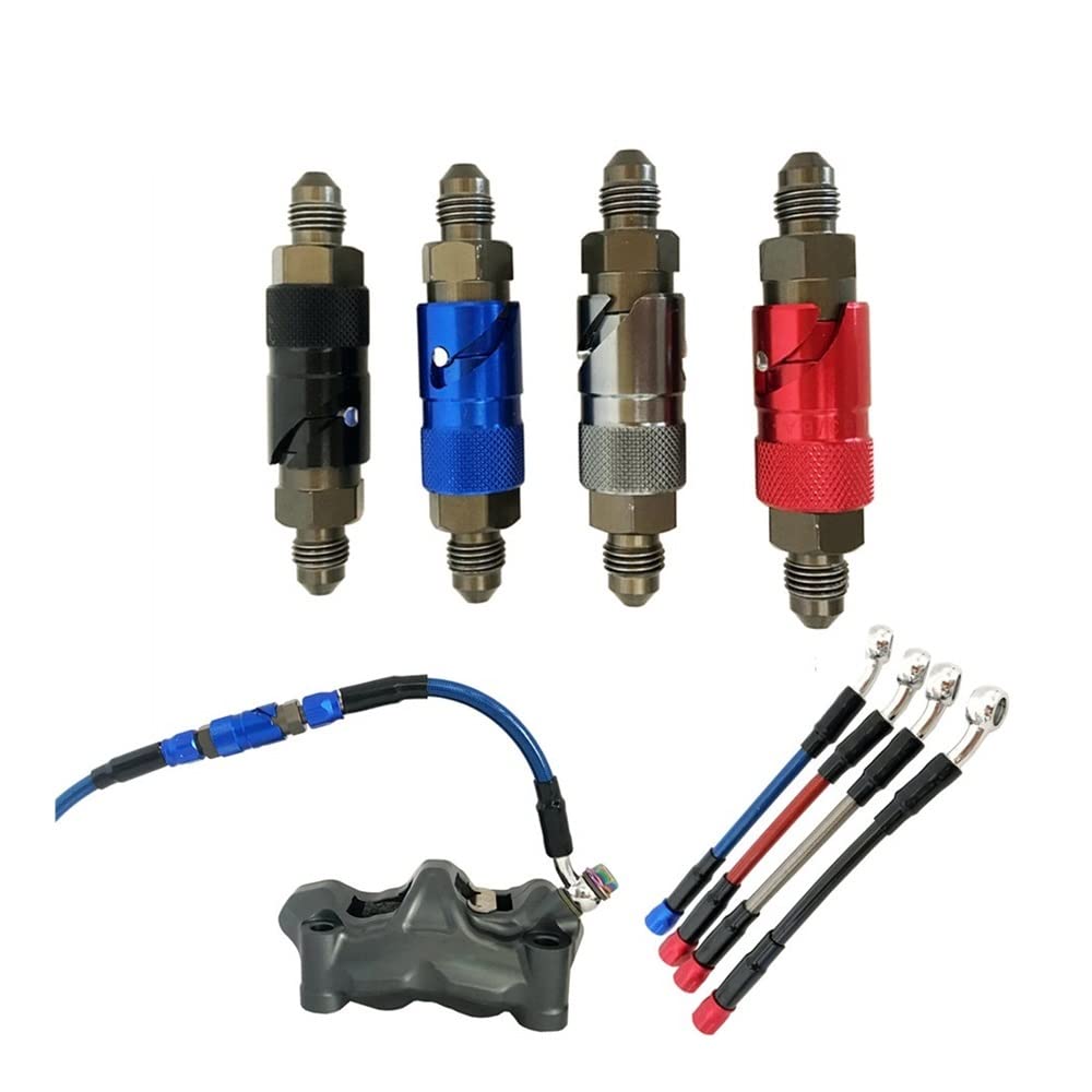 Raccordo Sgancio Rapido Per Tubo Freni – Acciaio Inox, Universale Per Pinze Freni, Olio E Carburante