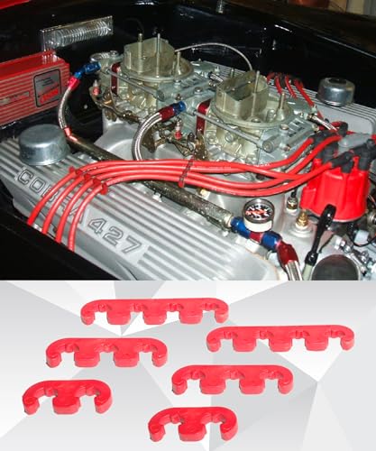Racoona 881SCFBTZQ001 Spark Plug Wire Separator,12Pcs 7Mm 8Mm 8.5Mm 8.8Mm Spark Plug Wire Holder,Car Accessories Spark Plug Wire Loom Car Engine Spark Plug Separators Ignition Wire Separators Holder thumb #1