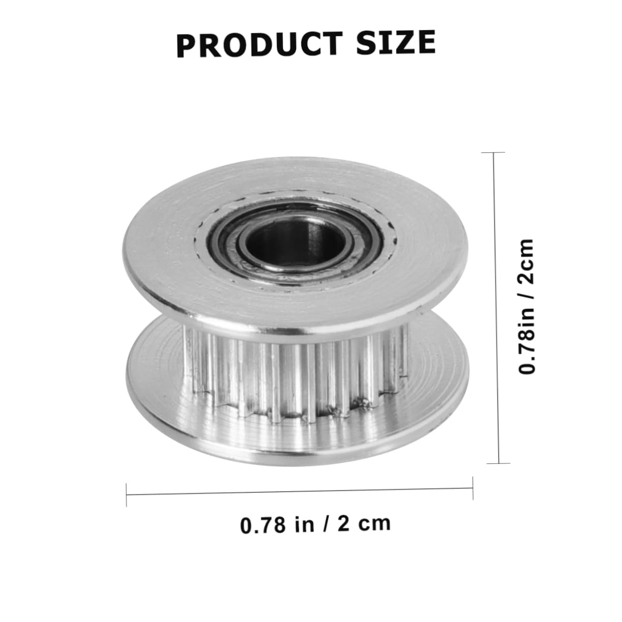 MUCKLILY 5pcs 20 3D Printer Pulley Belt Pulley Synchronous Wheel Pulley Wheel Gt2 20 Teeth Timing Pulley 20 Teeth Pulley Mechanical Timing Pulleys Gt2 20 Tooth Aluminum Idler Pulley Silver
