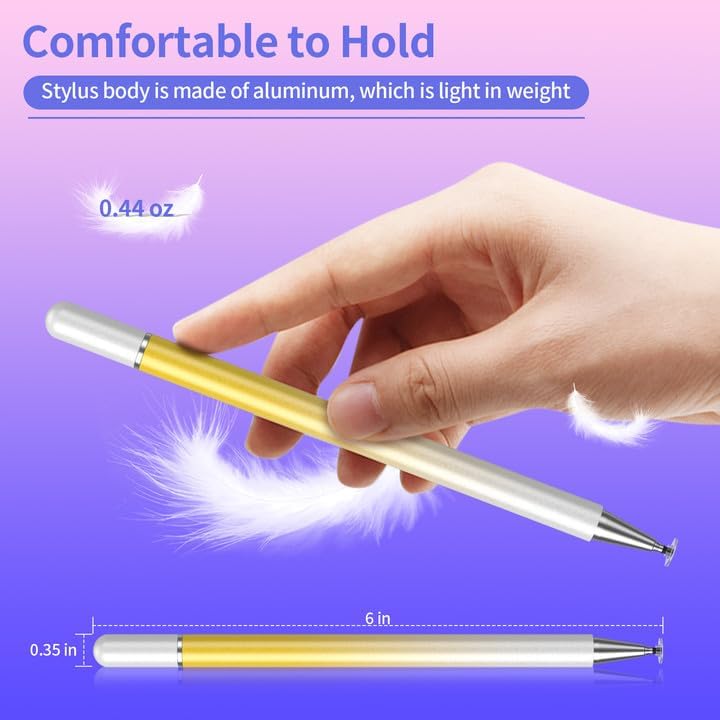 Miniatura 3 de Lápiz óptico para pantallas táctiles, 2 en 1, disco magnético de alta precisión, universal para iPad, compatible con todas las pantallas táctiles