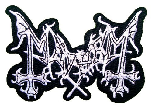 XGATML Inexaccessories Mayhem Death Metal Band Logo t Shirt MM28 Iron on Patches