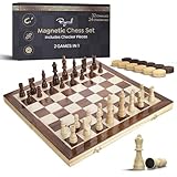 How to Set up a Chessboard Position (With Images) Wooden Magnetic Chess Set | 15 Inch Foldable Chess Board - 2 Extra Queens - Magnetic Chess Game with...