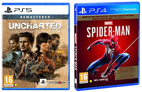 Image of Unchartered: Legacy of Thieves Collection | PS5 Game & Marvel's Spider-Man G.O.T.Y (PS4)