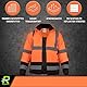 RODOPI FREEZ-Reflex Winter Arbeitsjacke Herren und Damen Gr.S-XXXL Reflektierende Jacke wasserdicht EN ISO 20471:2013 & EN ISO 13688:2013 Warnschutzjacke (as3, alpha, x_l, regular, regular, Orange)