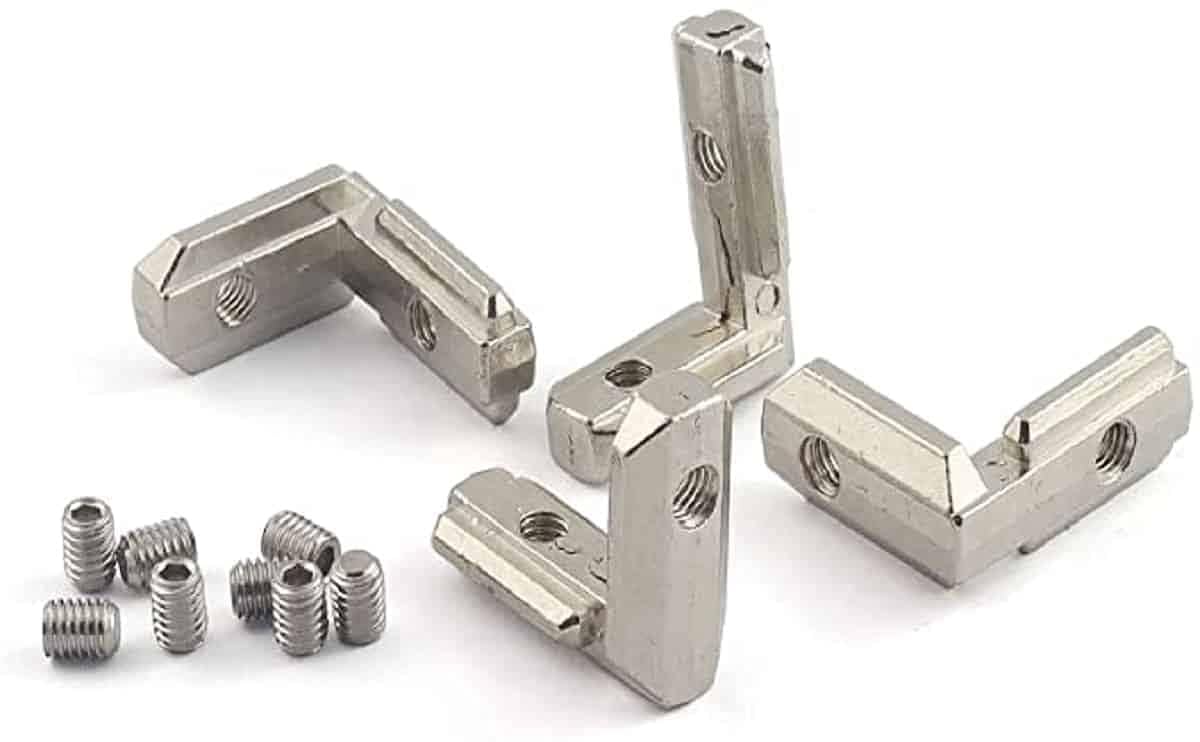 L-Shape Interior Inside Corner Connector Joint Bracket with Screws and Wrench Tool ( Size M4-4 Units)-image-23
