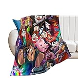 ZenOnz Anime Throw Blanket Gravity Drop Game Digital Blanket Warm Plush Comfortable Soft Blanket Chair Bed 40'x50'