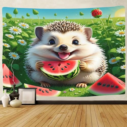 Tapisserie murales hérisson 3D pour décorer une chambre de dortoir - 2