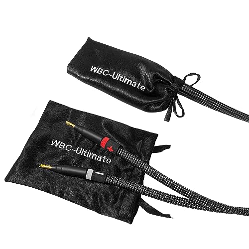 WORLDS BEST CABLES 20 Foot Ultimate - 7 AWG - Ultra-Pure OFC – Extra Premium Audiophile HiFi Speaker Cable Pair with Eminence Gold Banana Plugs & Carbon Tweed Jacket by WORLDS BEST CABLES - Used condition - Image 6