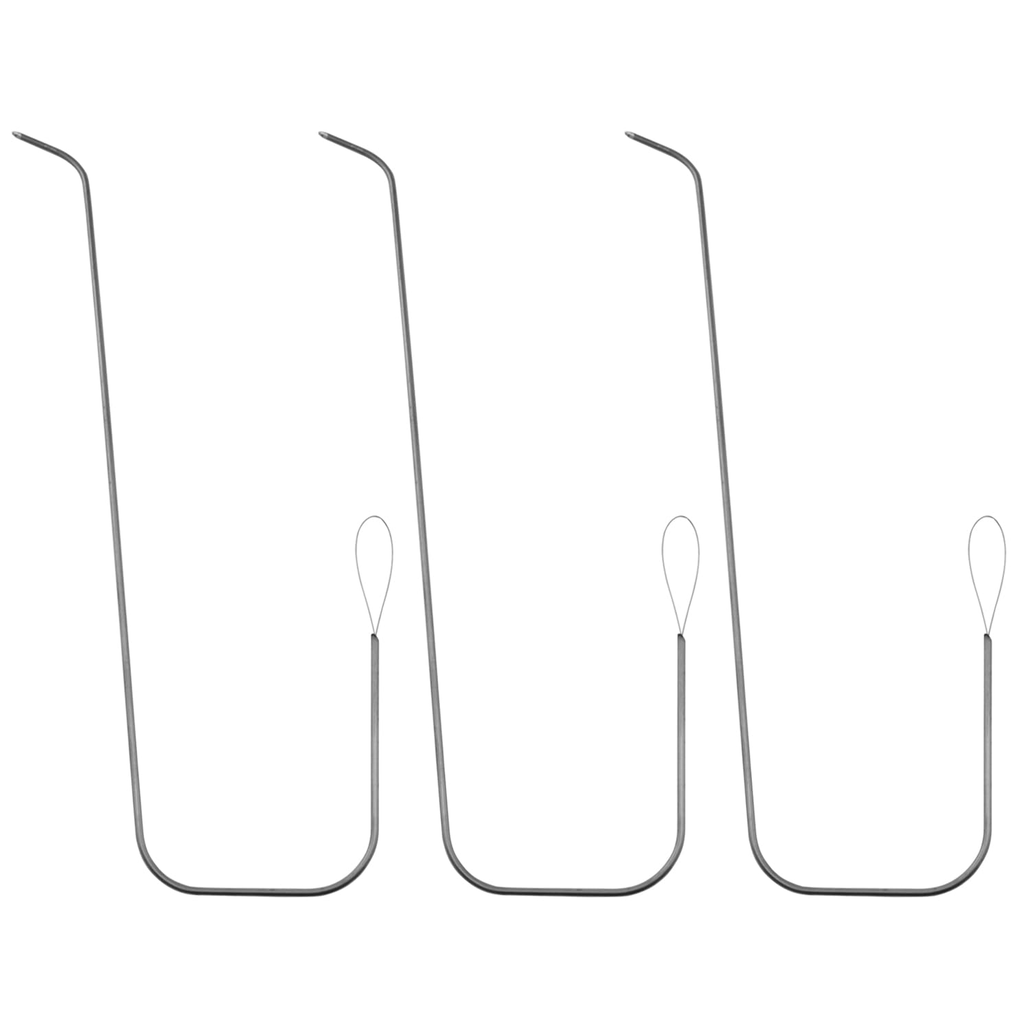 yyangz 5PCS U-Shaped Curved Beading Needles Beading Medium Hole Needles Metal Curved Needles Beading Hand Tools for Sequins Embroidery Jewelry Waist Beads Accessory Making