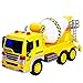 HERSITY Camiones Grandes de Juguete Coches de Construccion Mezcladora Vehículos Juguetes con Luces y Sonidos Regalos para Niños 3 4 5 6 Años
