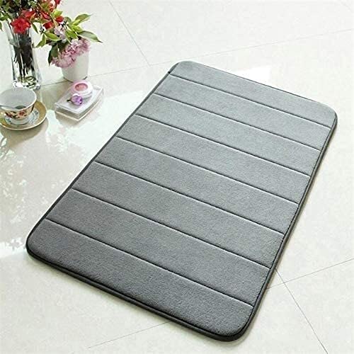 Alfombra de baño Cuarto de baño Alfombra Absorción de agua Alfombra Shaggy Memoria de espuma Cuarto de baño Mat Cocina Piso Baño Absorbente y estera antideslizante resistente a la suciedad ( Color : C