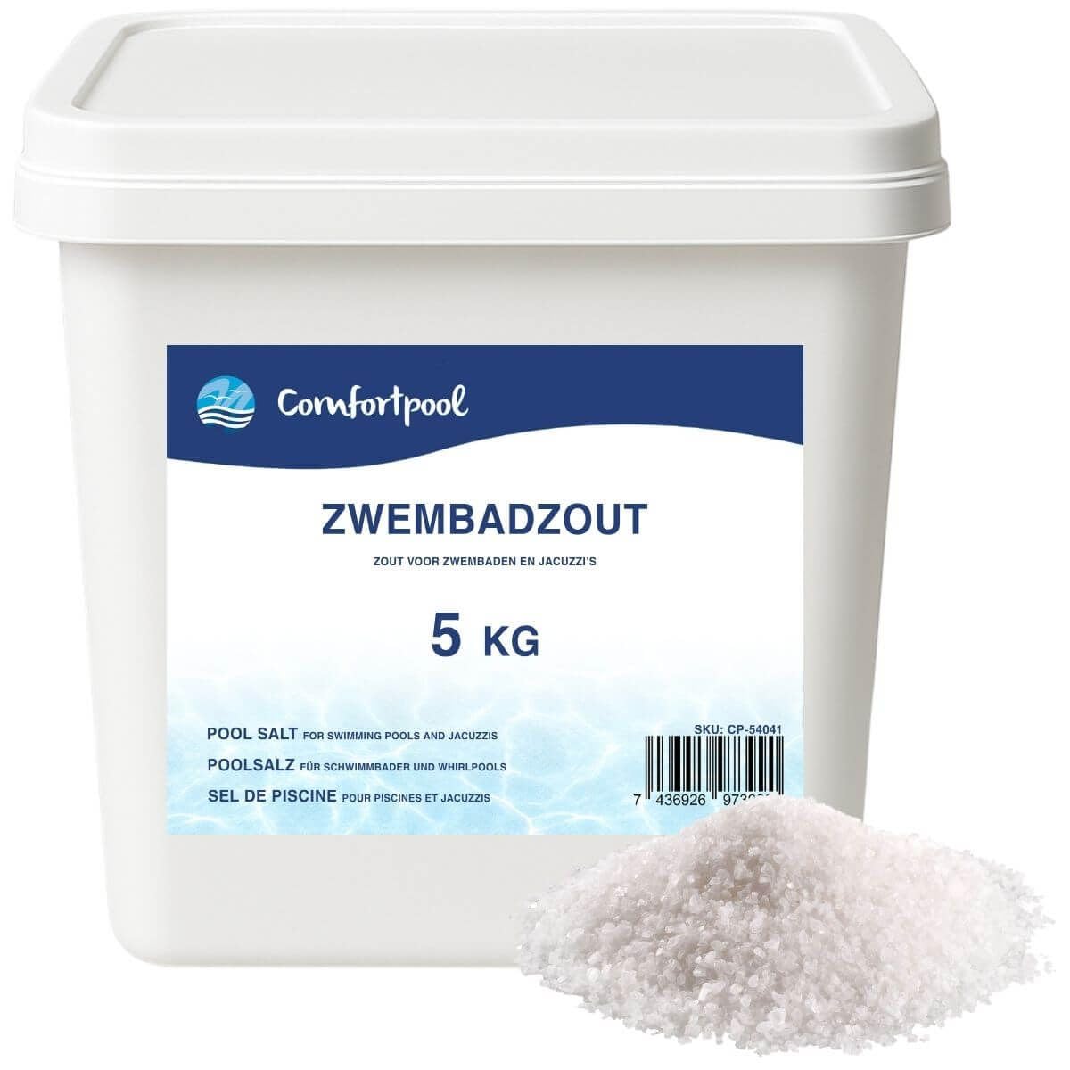 Sels de piscine 5 kg | Pour une eau propre de la piscine | Convient pour le système d'eau salée Intex | Comfortpool