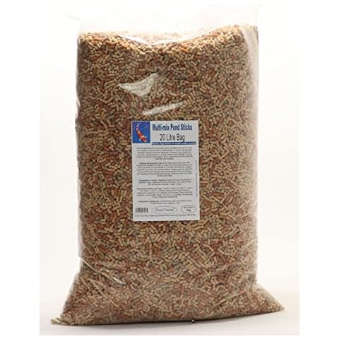 Pond Friend Food Sticks Multi-Mix Variety Blend Of Staple Growth Koi & Colour Fish Food (5kg 20L) Cover
