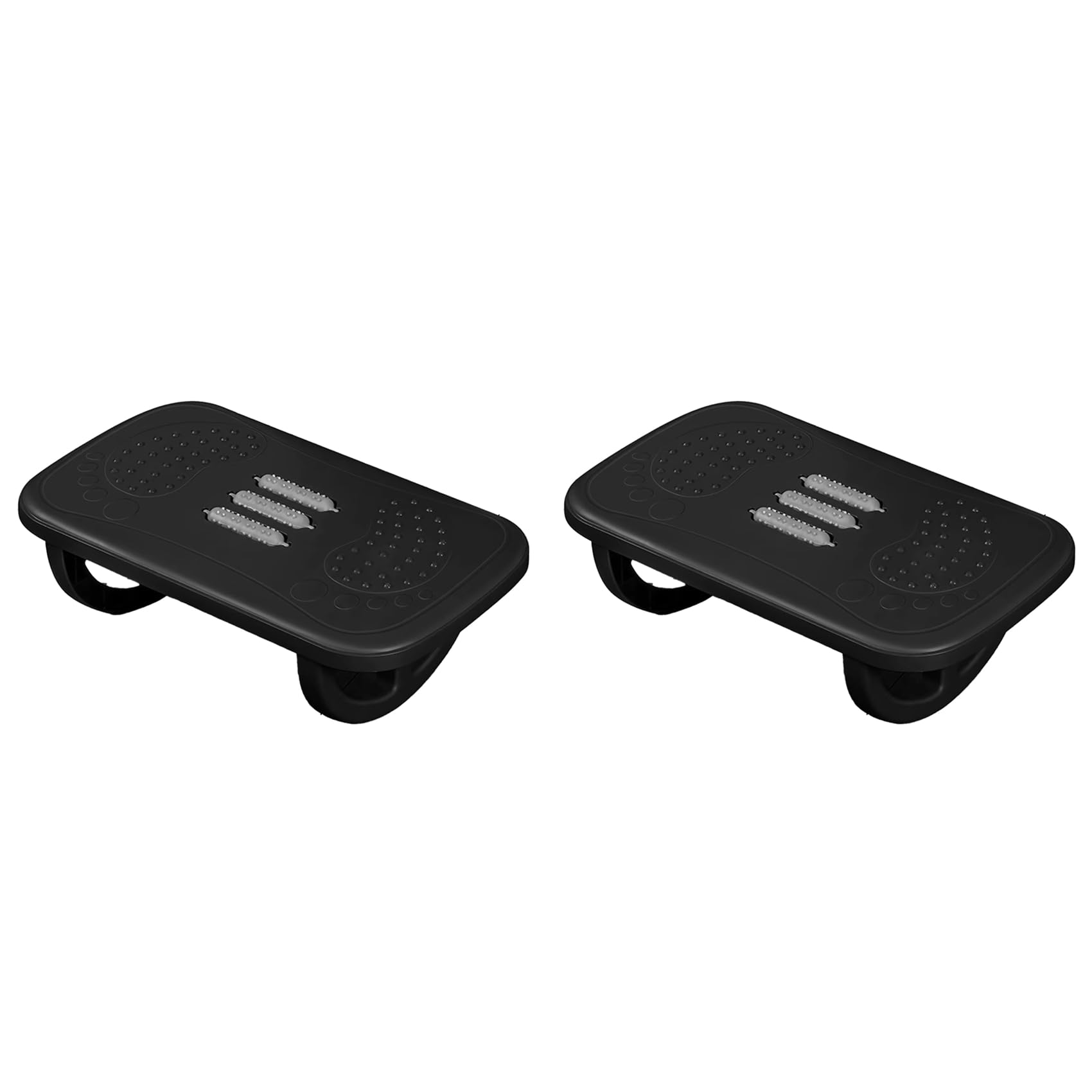 Hndhbfgrt 2X Ergonomic Rocking Footrest for Desk,Comfortable Leg Rest Rocker,Balance Board for Home,Enhance Workspace Comfort A