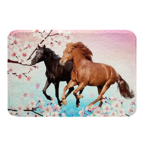 Feelyou Horse Bathroom Rug 16"x24" for Bedroom
