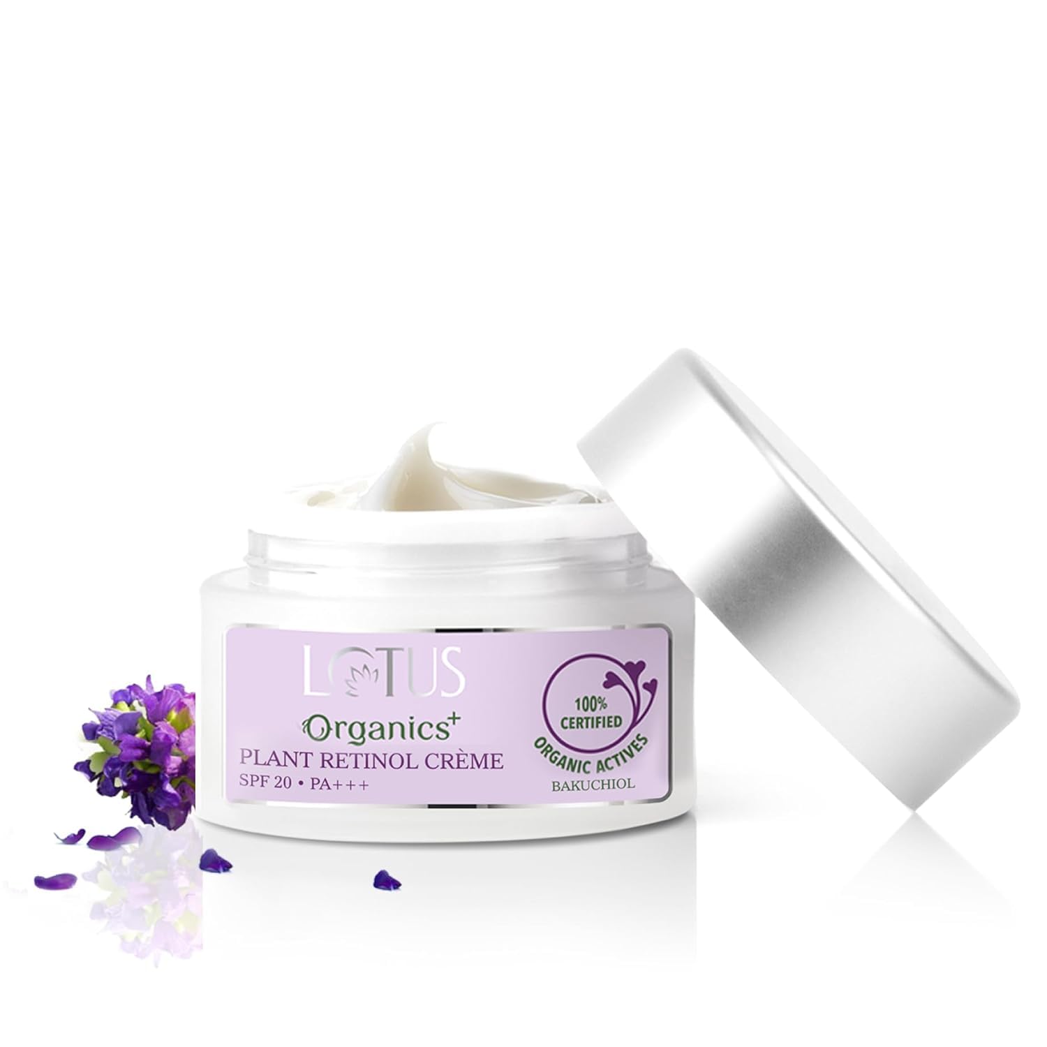 Lotus Organics+ Cream Bakuchiol Plant Retinol Anti-Ageing Face Creme 50g