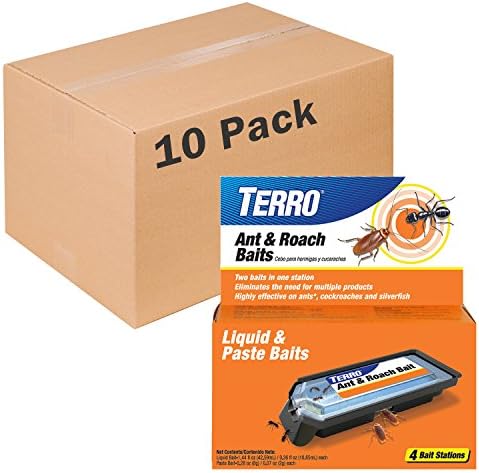 Terro T360 Ant & Roach Baits, 10 Pack,Black