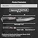 Japanese Chef Knife, 8 Inch Damascus Kitchen Knife with VG10 Steel Core, Professional Black Forged Kitchen Knives with Ergonomic Handle, Leather Sheath & Luxury Gift Box, Birthday Gifts for Men Women