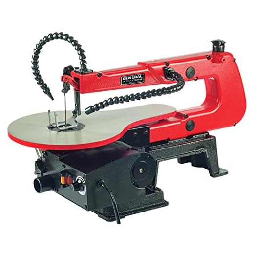 General International 16" Scroll Saw - 1.2A Variable Speed Woodworking Saw with LED Light & Flexible Shaft - BT8007