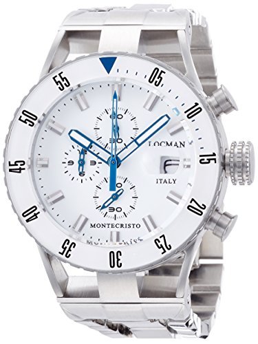 LOCMAN orologio MONTECRISTO DIVER 051200WBWHNKBR0 Uomo [merci importate regolari], Bracciale