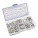 HVAZI #6-32 UNC Stainless Steel Hex Socket Head Cap Screws Hex Nuts Flat Washers Assortment Kit