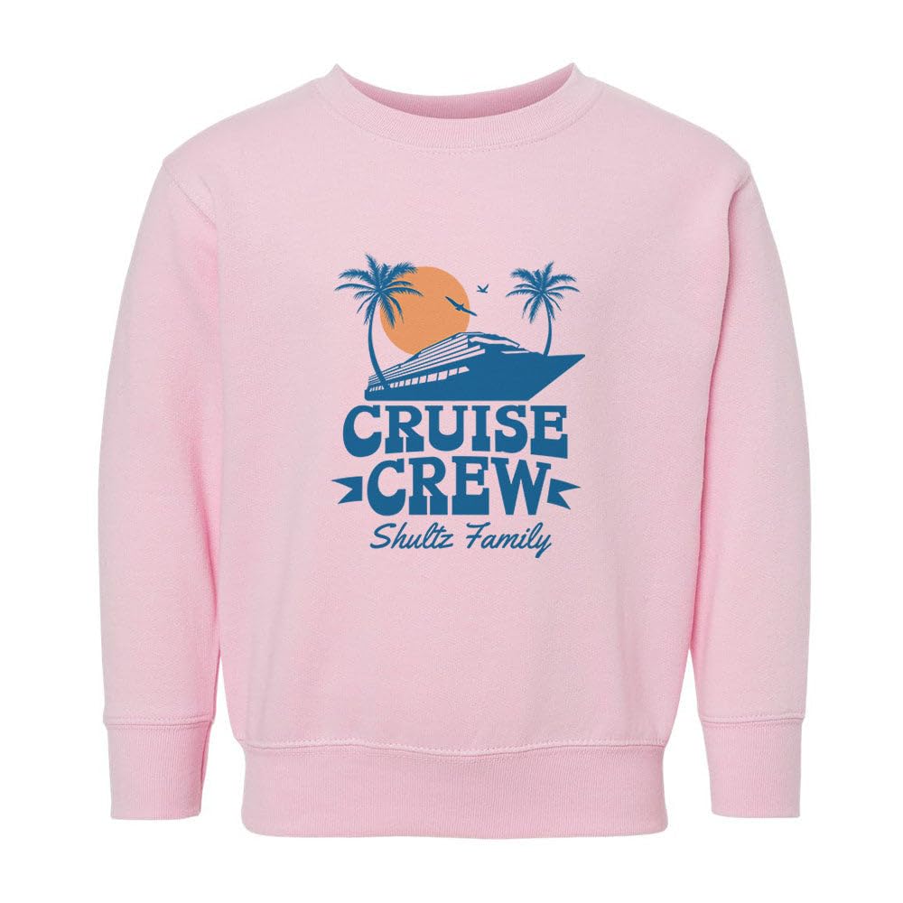 Cruise Crew Shultz Family Kids Sweatshirt Toddler 3T Pink