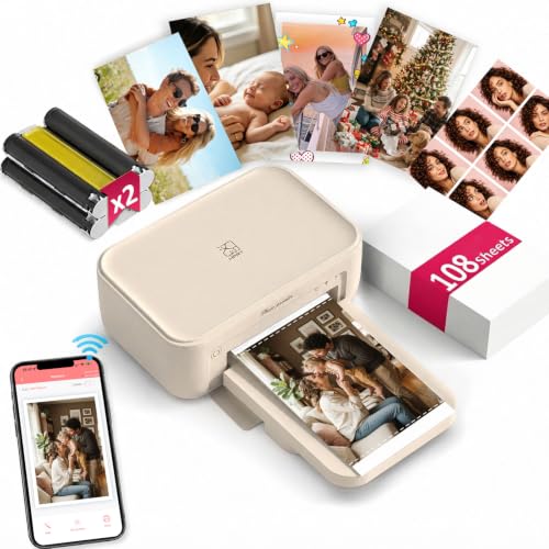 iDPRT 4x6 Photo Printer, CP4100 Phone Printer 108 Sheets...