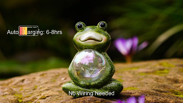 Amazon.com : Tiejiajiang Solar Frog Garden Decor - Resin Frog