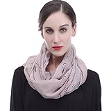 Lina & Lily Cats Print Infinity Scarf Lightweight (Dusty Pink)