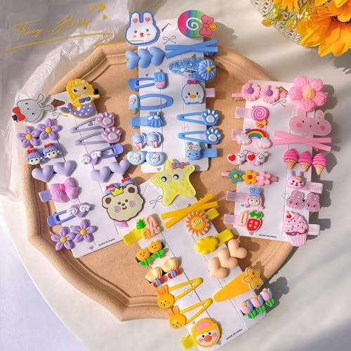 Image of Korean Hair Clips for Womens - Set of 28 Hair Accessories, Hair Clips for Women Stylish Latest, Clips for Girls, Hairs Pins for Women, Cute Hair Accessories for Girls (Multicolor)
