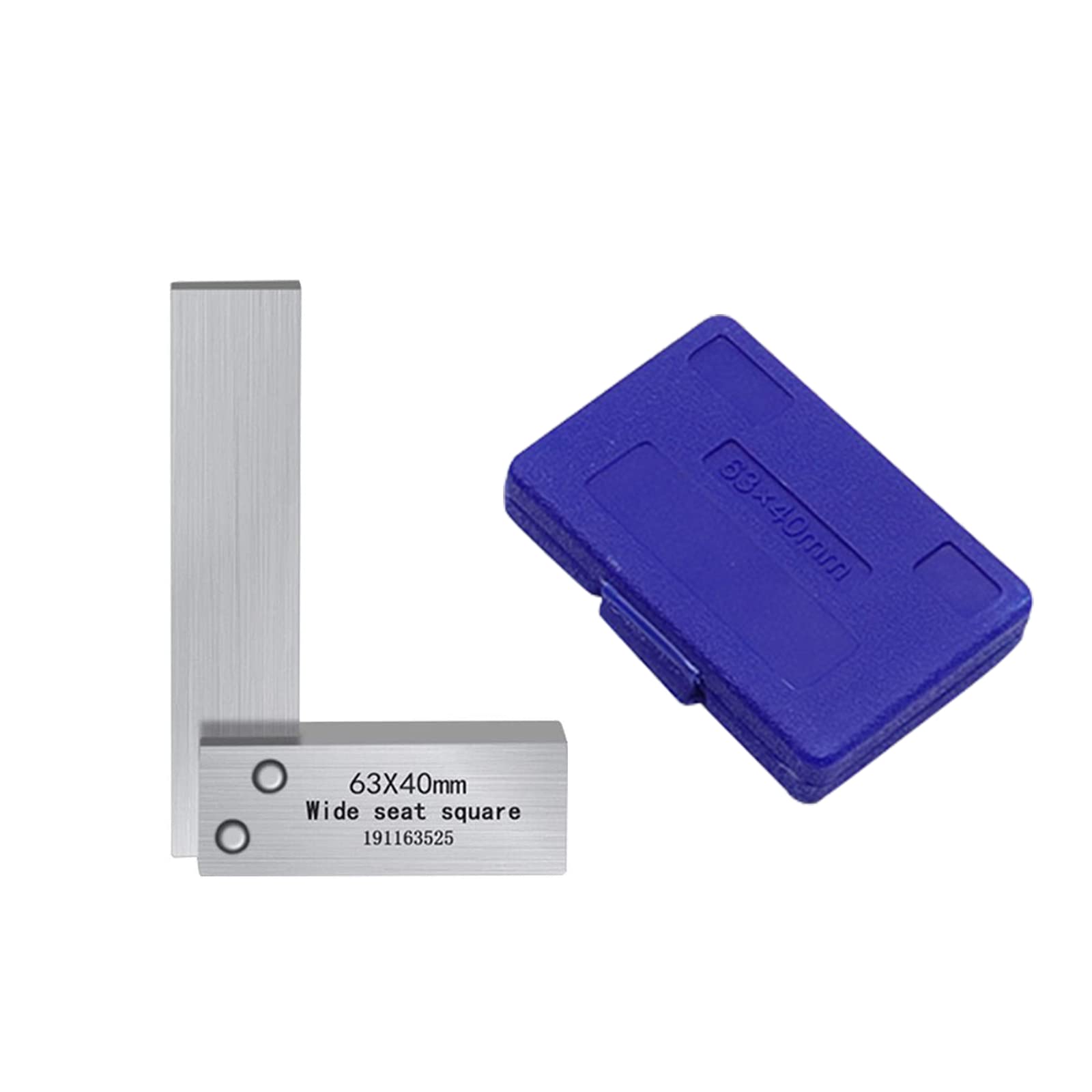 huanghqWanJiaTry Square Precision Carpentry Square Sturdy Engineers Square for Woodworking Carpenters and Locksmith Work(Specification:2.48 * 1.57in)