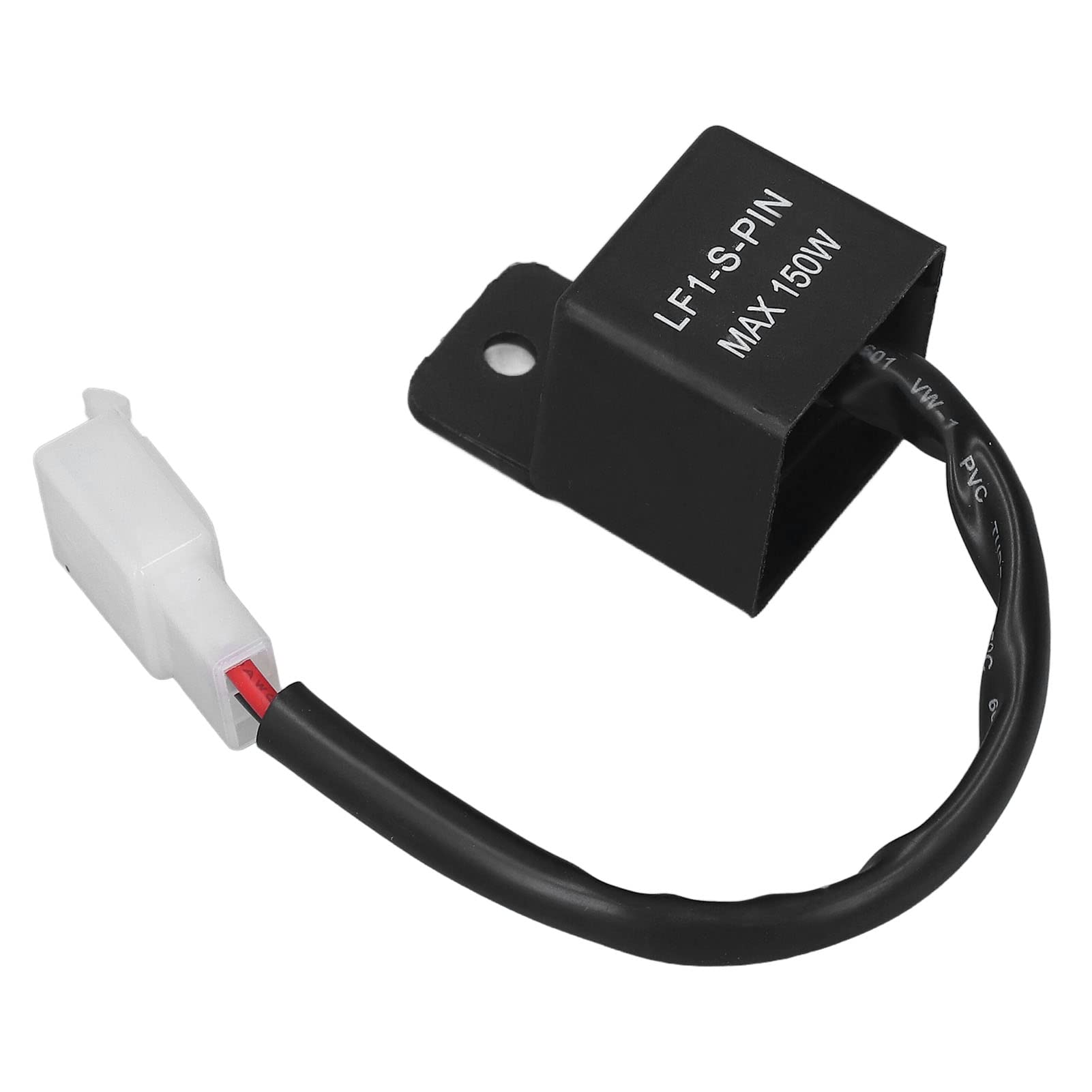 RAINISOTurn Signal Relay, Maximum 150W Load Safe Operation 12V DC 2 Pin LED Flasher Relay ABS Housing High Efficiency Plug and Play for Motorcycle Lamp