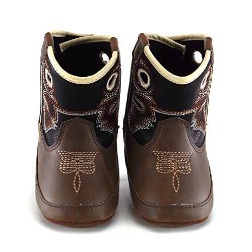 M&F Western Kids 4429202 Trace Baby Boy'S Infant/Toddler Bucker Boot First Walker Shoe thumb #1