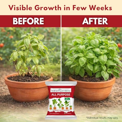 Image of Indian Gardens - All Purpose Fertilizer | Complete Plant Food for Healthy Growth | Granules for Hassle-Free Nutrient Boost | Suitable for Indoor & Outdoor Plants - 400 Grams