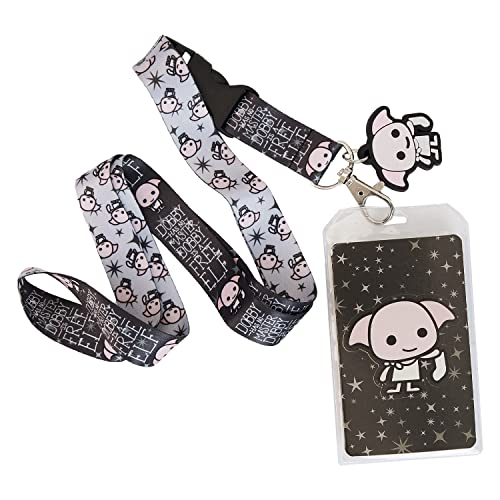 Loungefly Harry Potter Dobby All Over Print Lanyard with Dobby Charm